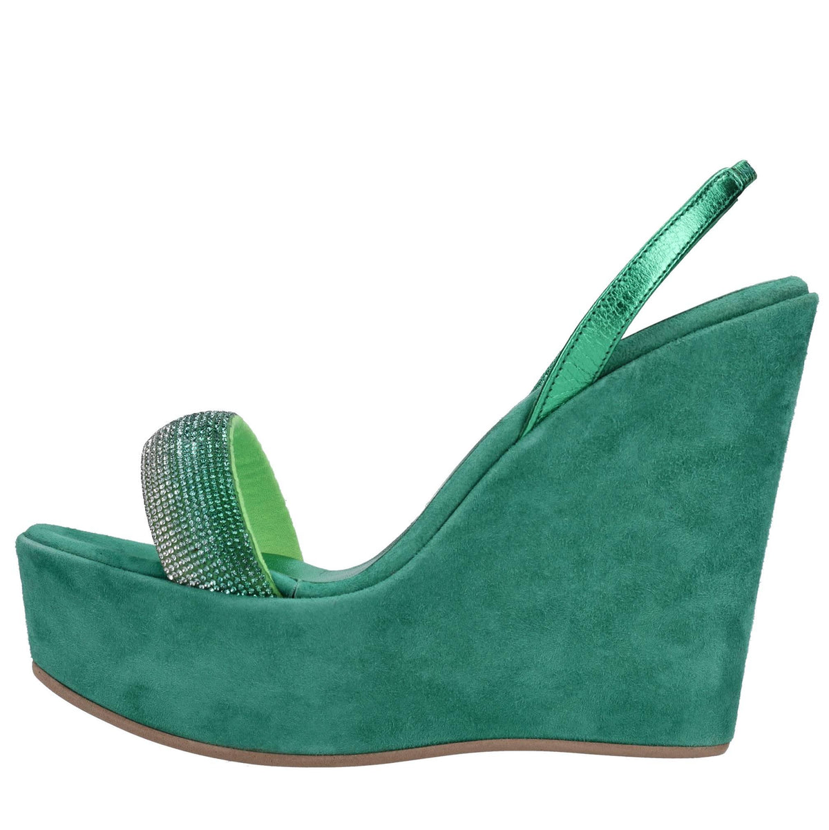 Sandali in ecopelle e strass 