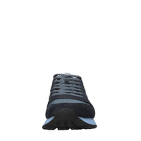Sneakers in camoscio e tessuto 