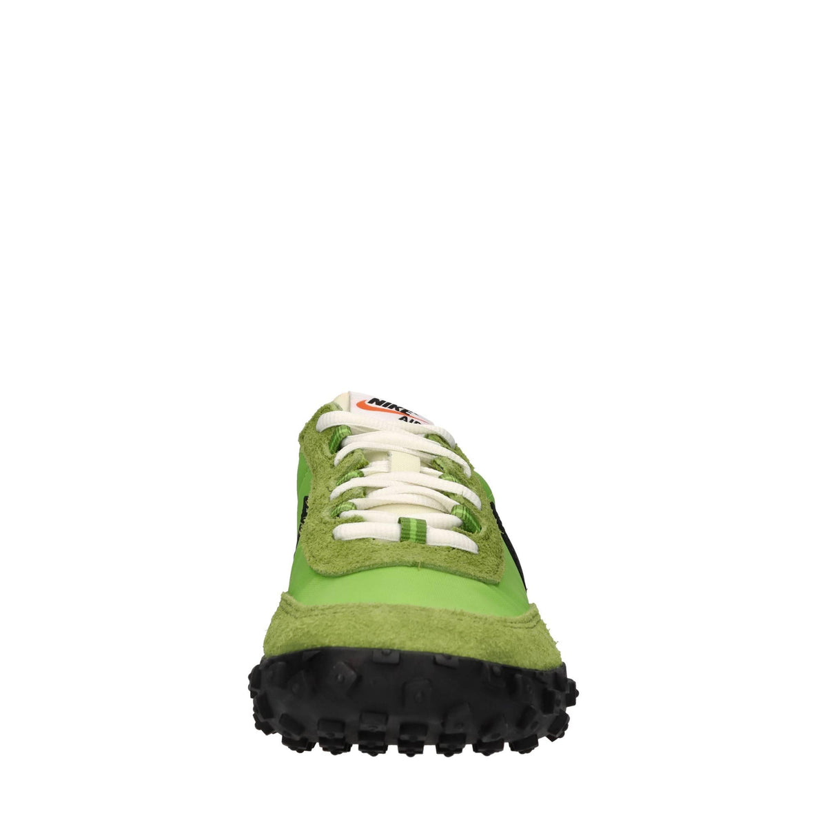 Sneakers in pelle e tessuto 