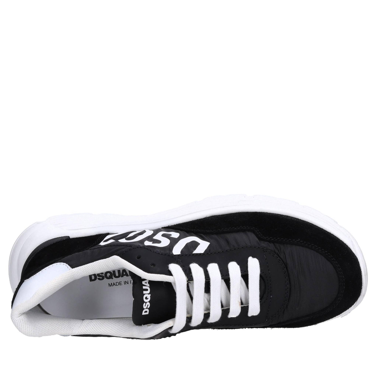 Sneakers in tessuto e camoscio 
