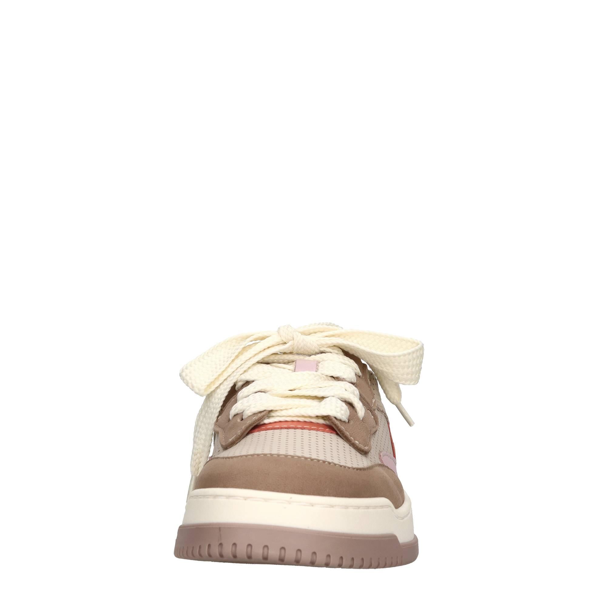 Sneakers in camoscio e pelle 