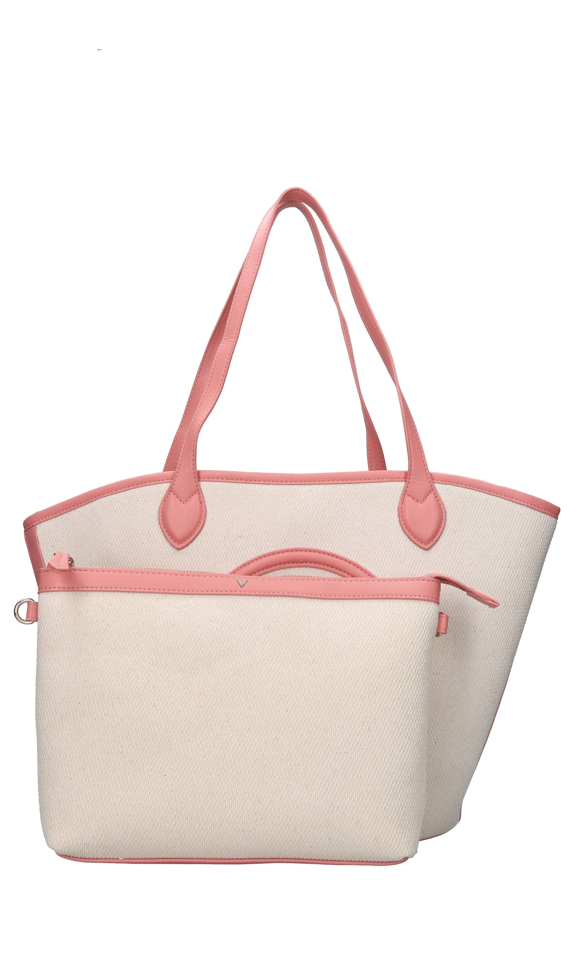 Borsa in tessuto ed ecopelle 
