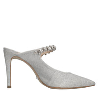Mules in glitter e applicazioni 