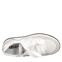 Sneakers in camoscio e pelle 