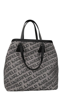 Borsa in tessuto ed ecopelle 