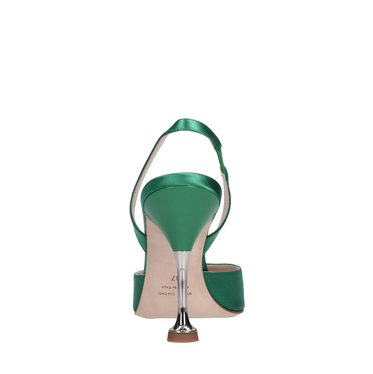 Décolleté slingback in raso 