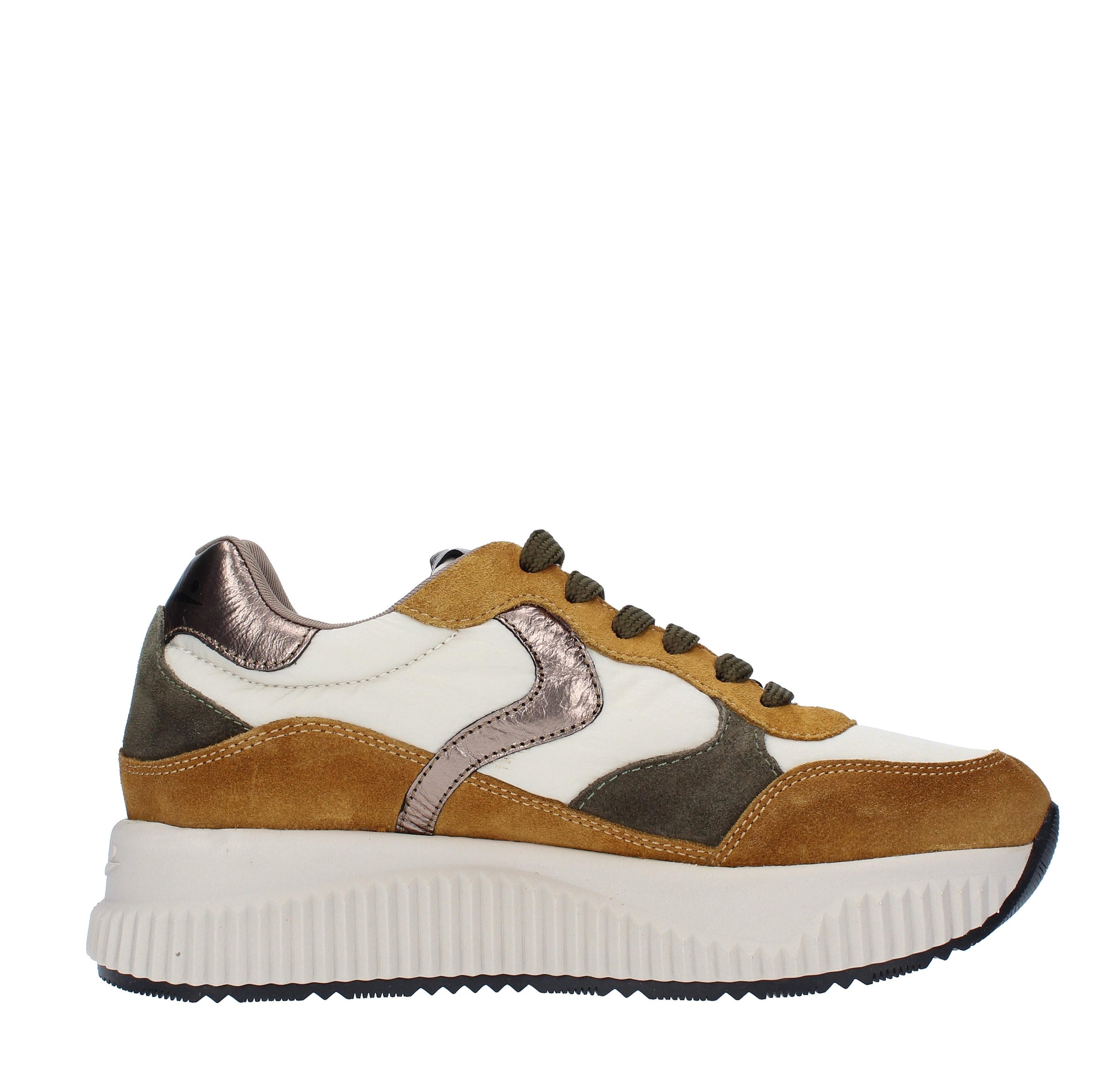 Sneakers VOILE BLANCHE modello JINNIE in pelle, camoscio e nylon 