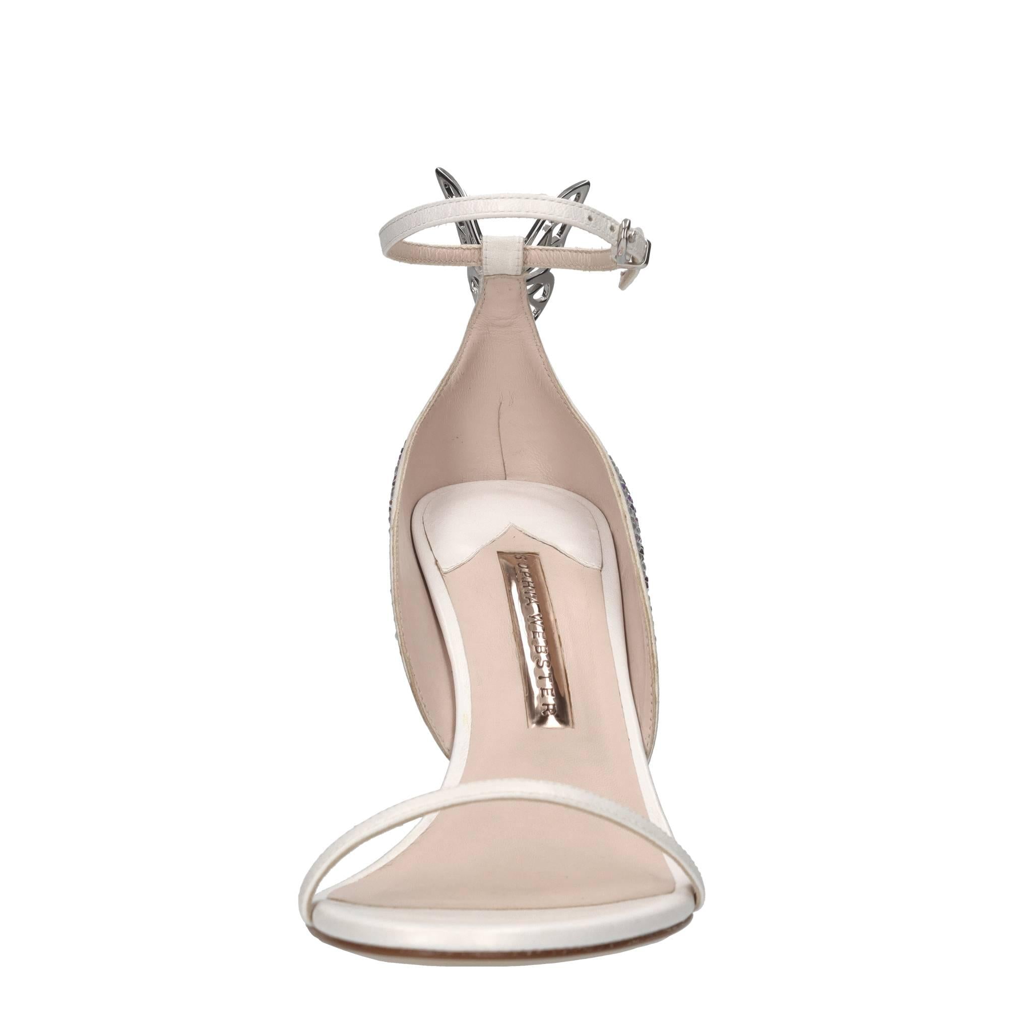 Sandali in pelle e strass 