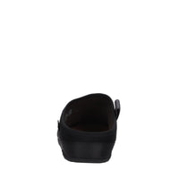 Sabot in tessuto ed ecopelle 