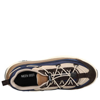 Sneakers in camoscio,pelle e tessuto 