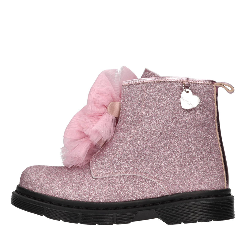 Stivaletti in ecopelle e glitter 