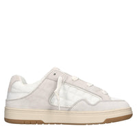 Sneakers in camoscio e tessuto 