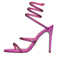 Sandali Cleo in raso e strass 