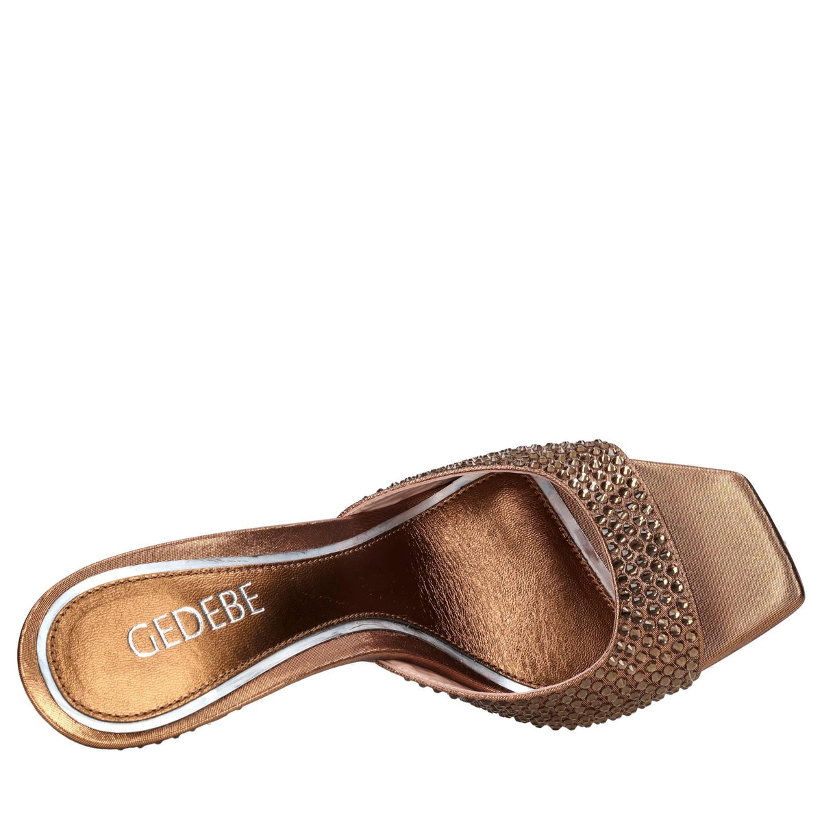 Mules Dita 95 in tessuto e strass 