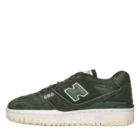 Sneakers in pelle e tessuto 