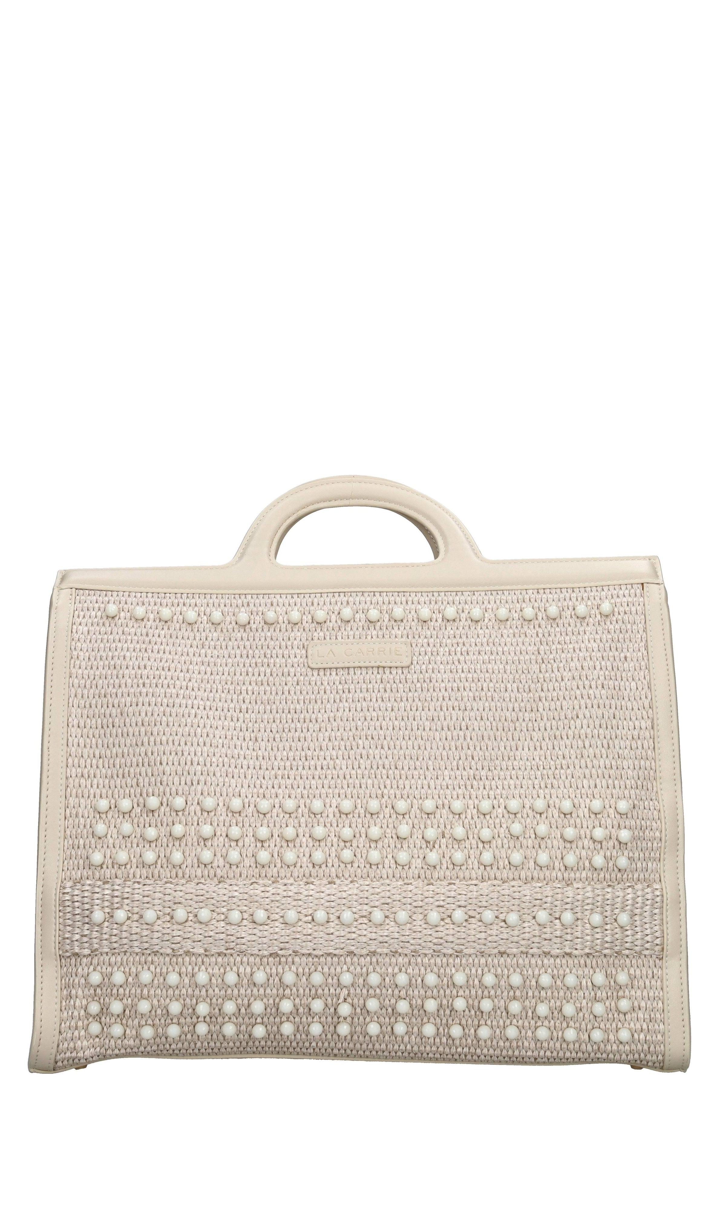 Borsa Malibu in rafia ed ecopelle 