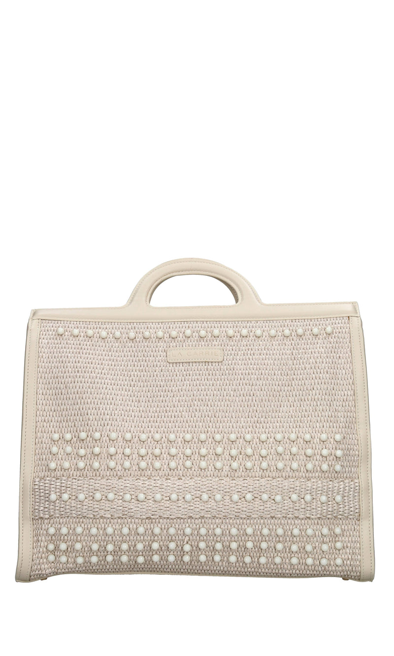 Borsa Malibu in rafia ed ecopelle 