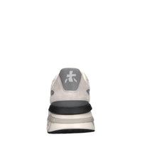 Sneakers in pelle ecopelle e tessuto 