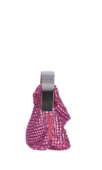 Borsa modello CLO in tessuto e strass 