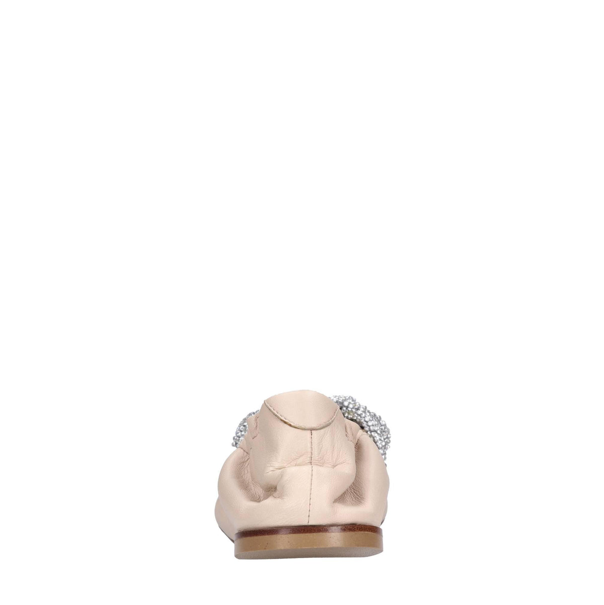 Ballerine in pelle e strass 