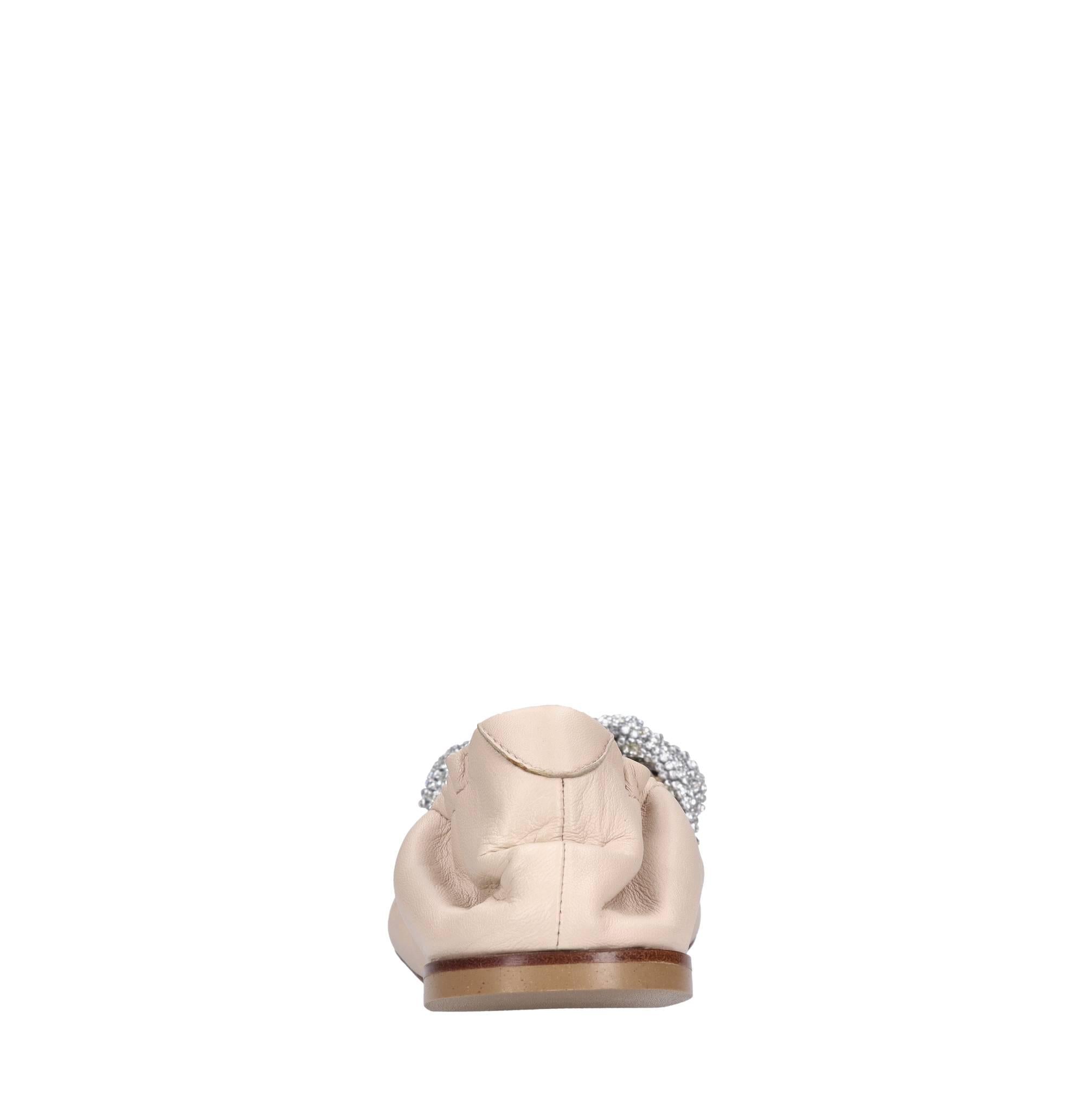 Ballerine in pelle e strass 