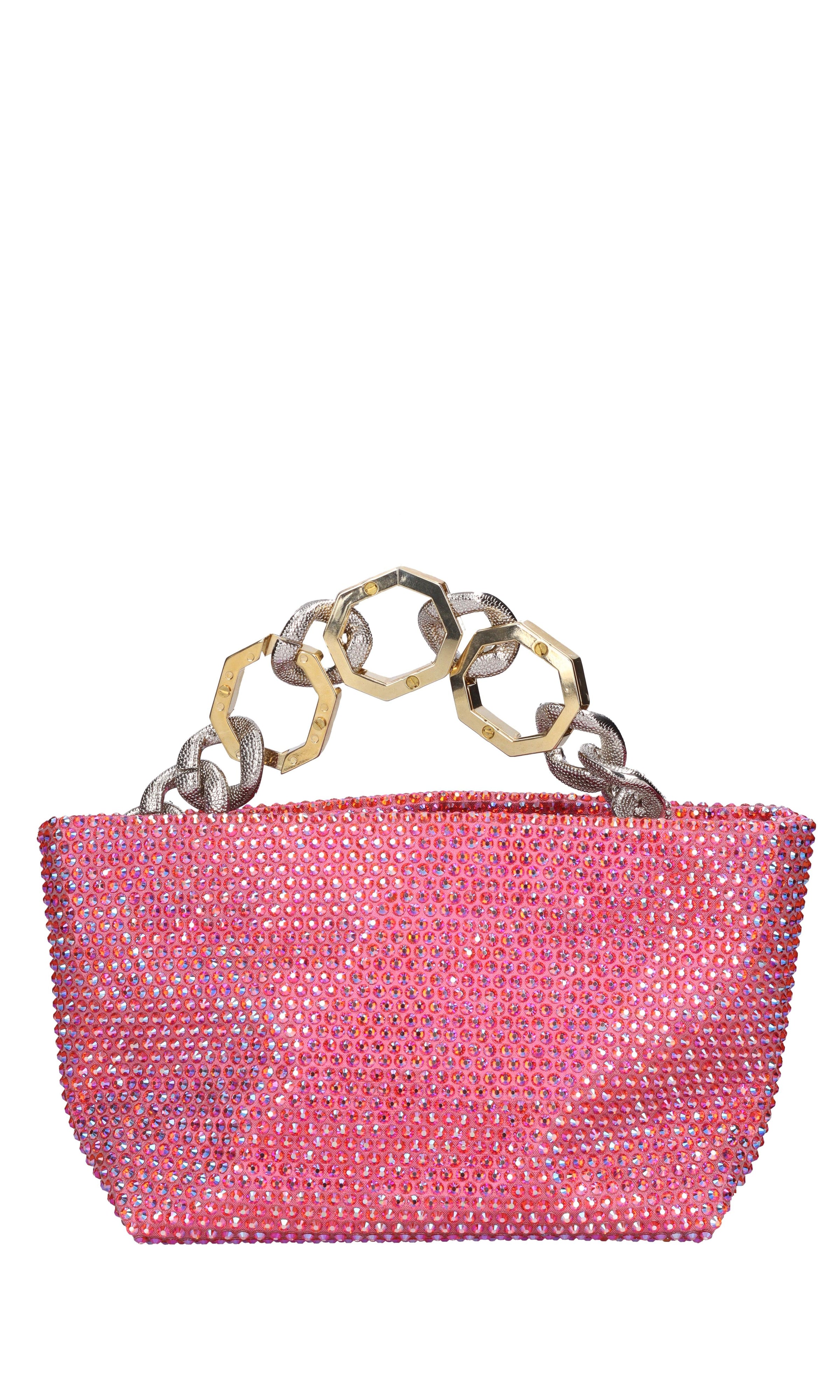 Borsa Jessye in tessuto e strass 