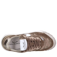 Sneakers in camoscio pelle e tessuto 