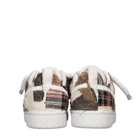Sneakers in ecopelle e tessuto 