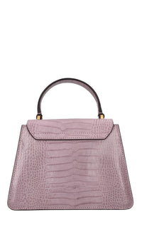 Borsa in pelle stampa cocco 