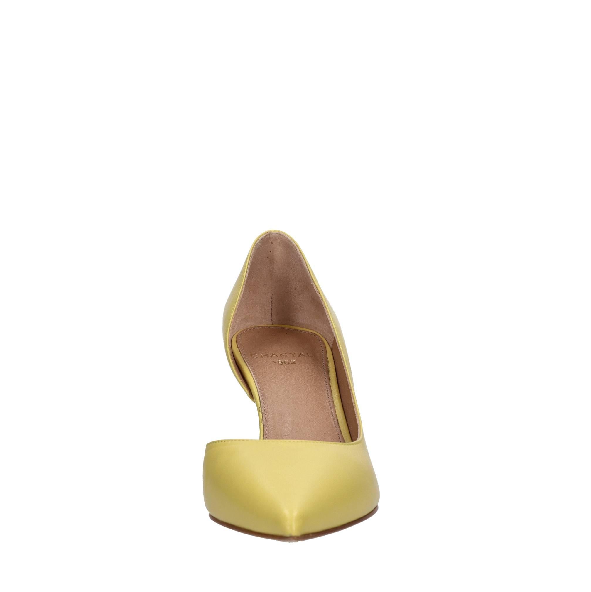 Décolleté in pelle 