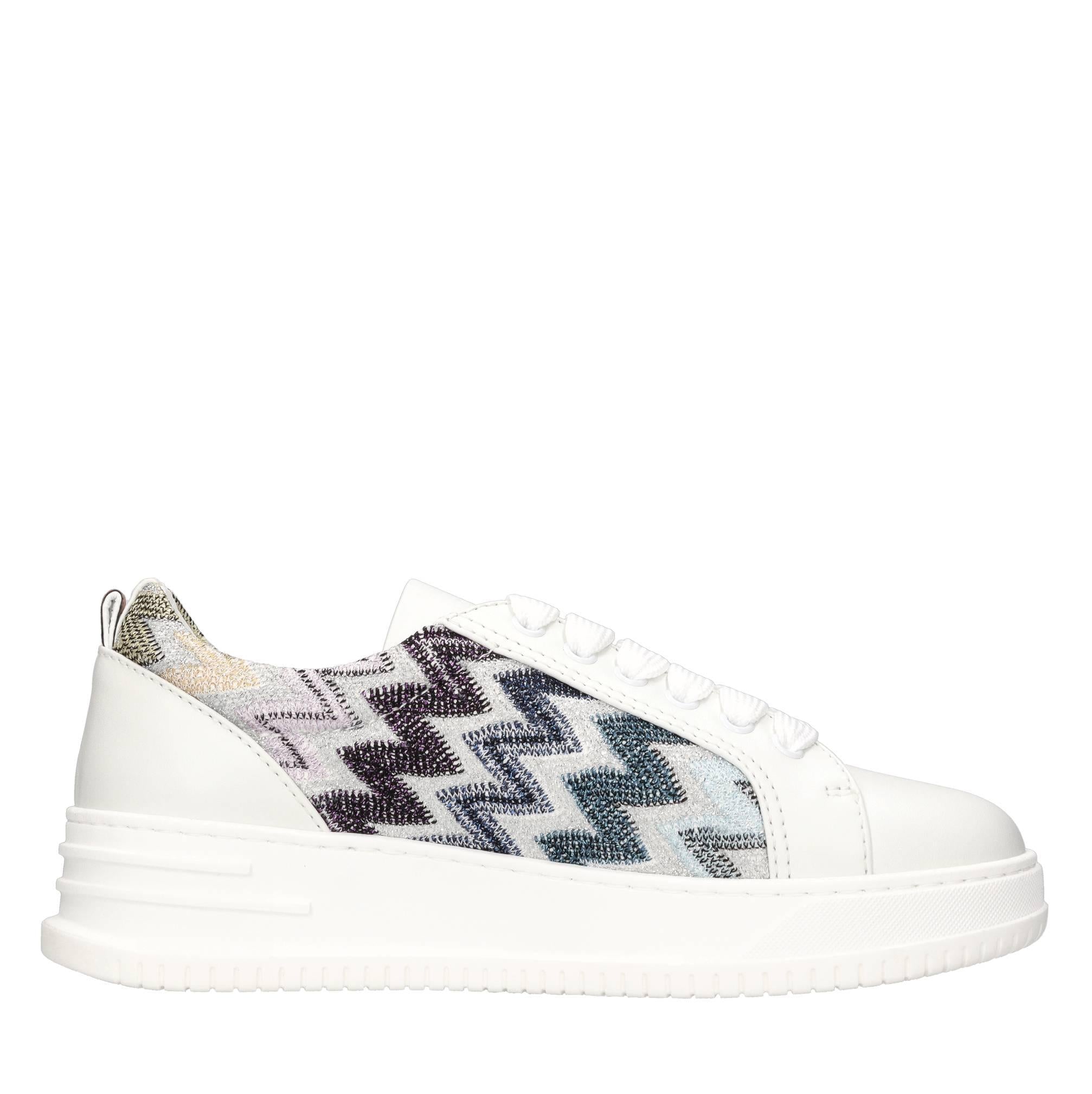 Sneakers modello MW60 in pelle e tessuto 
