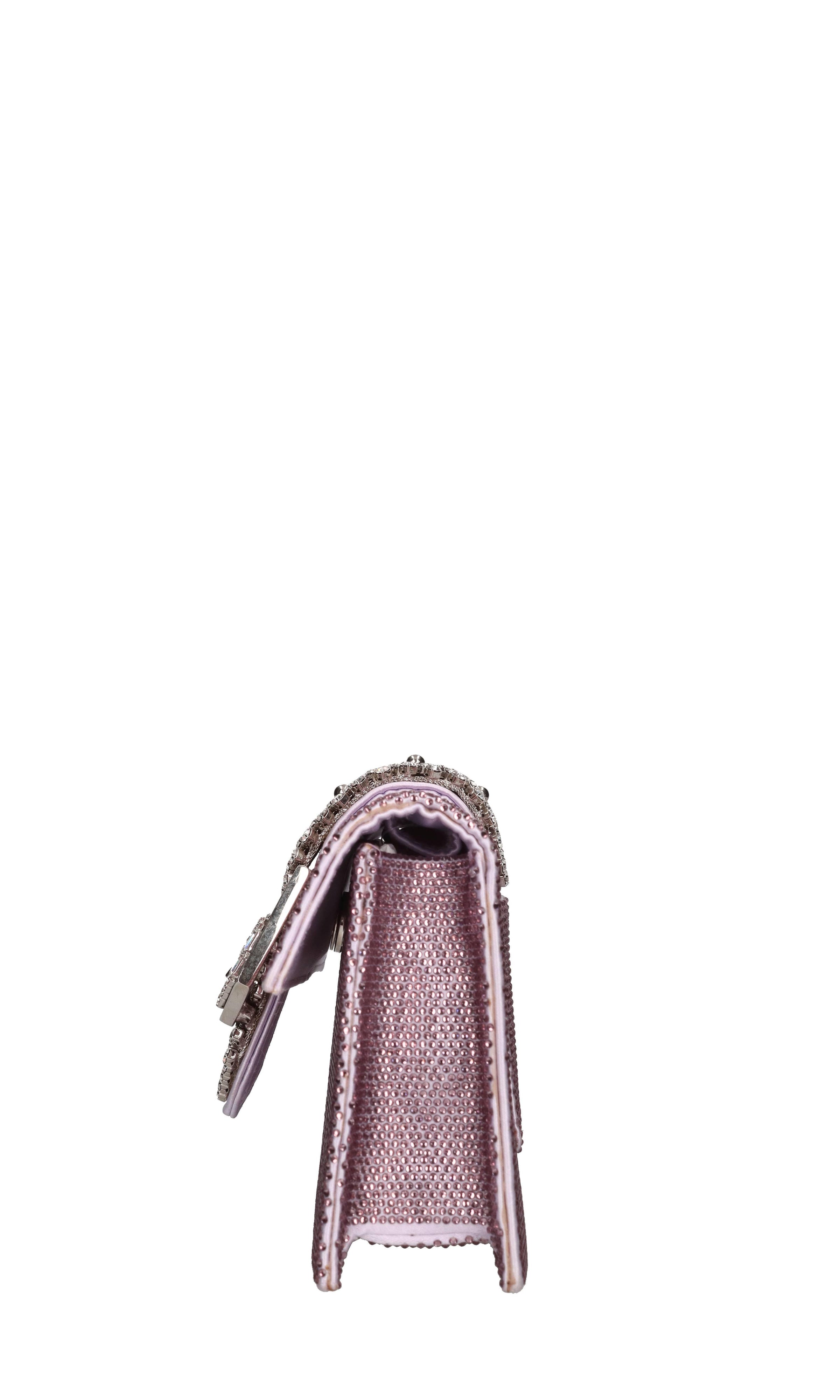 Borsa modello JADE in tessuto e strass 