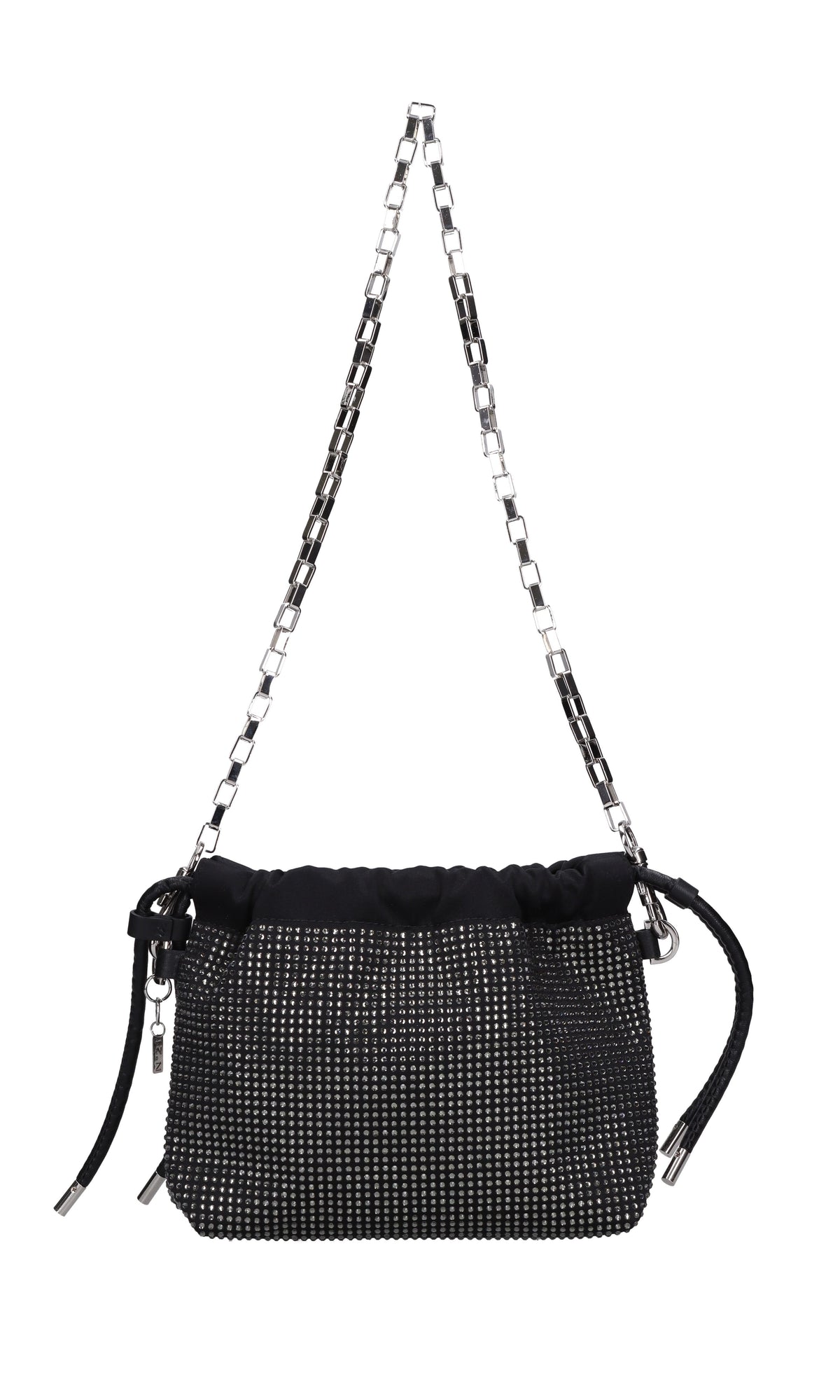Borsa Mini Eva in raso e strass 