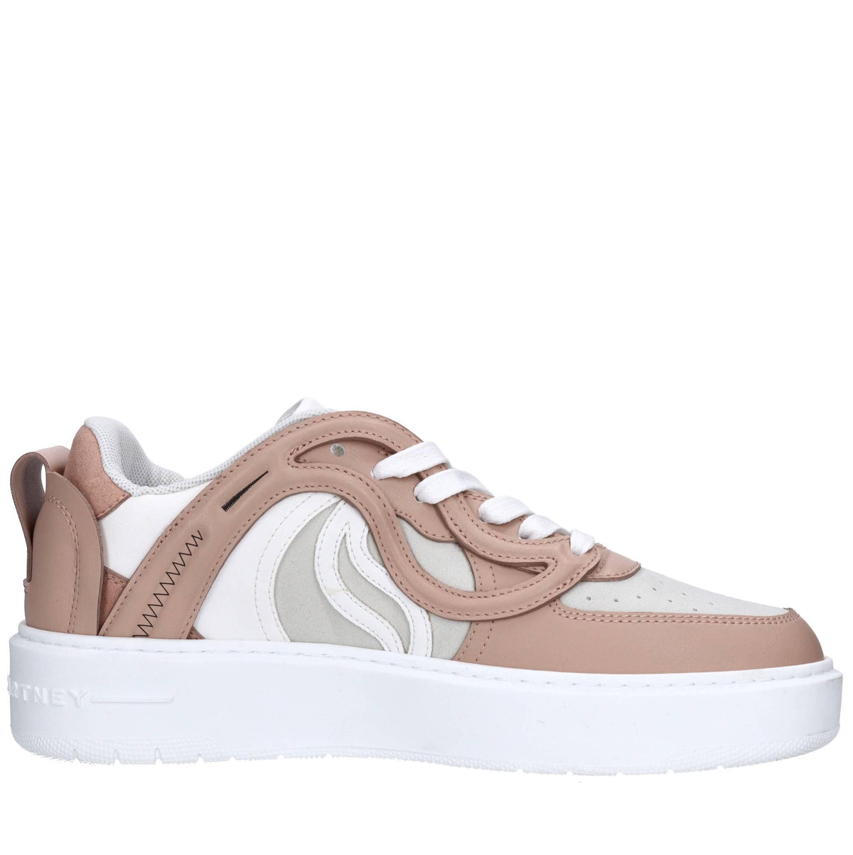 Sneakers in ecopelle e tessuto 