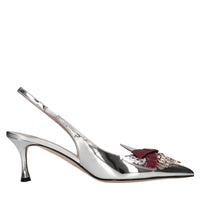 Décolleté slingback in vernice 