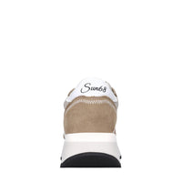 Sneakers in camoscio e tessuto 