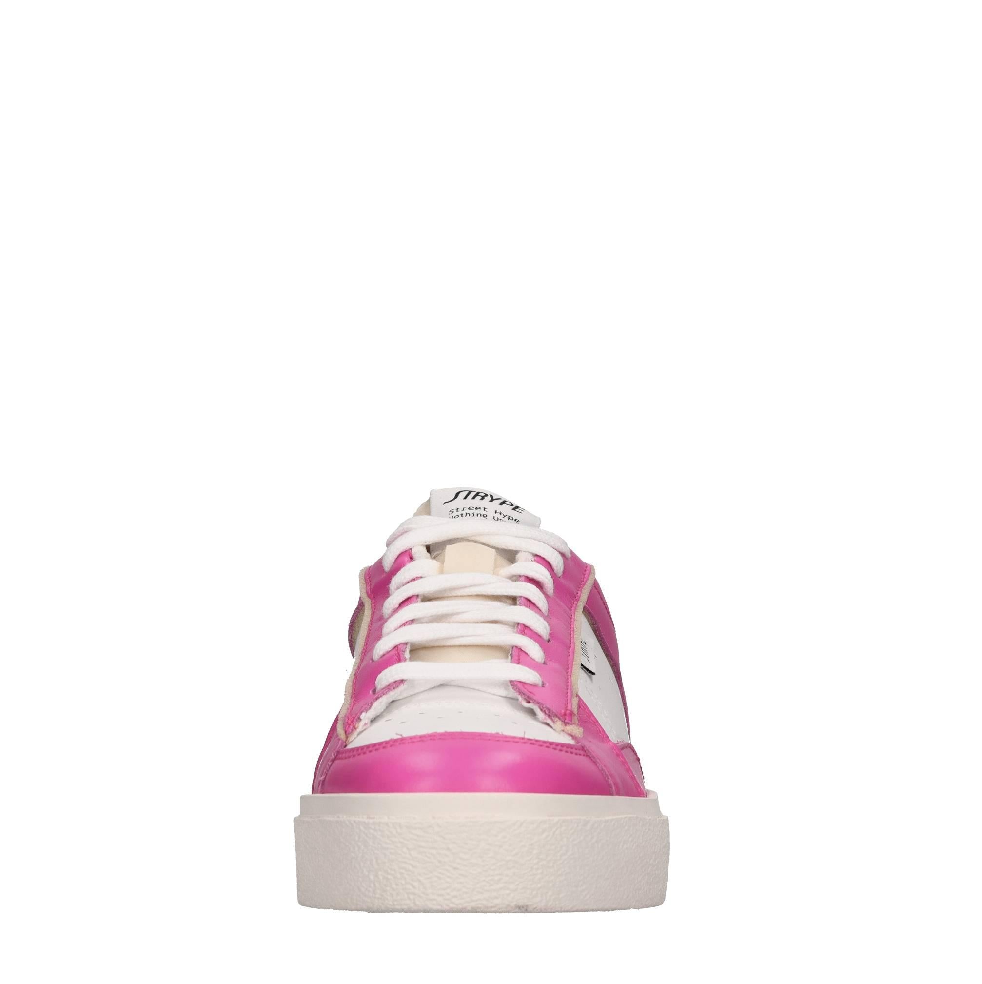 Sneakers in pelle e tessuto 