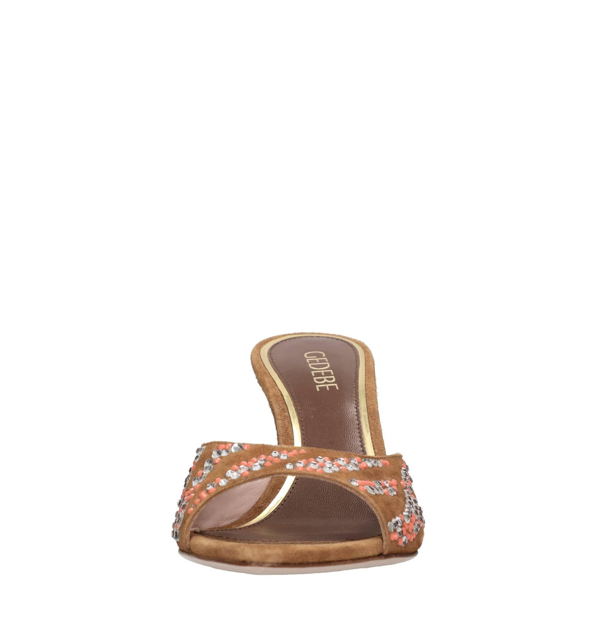 Mules Arya in camoscio e strass 