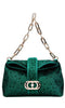 LA CARRIE Night Edition Bag in satin and rhinestones