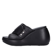 Mules Zeppa in pelle 