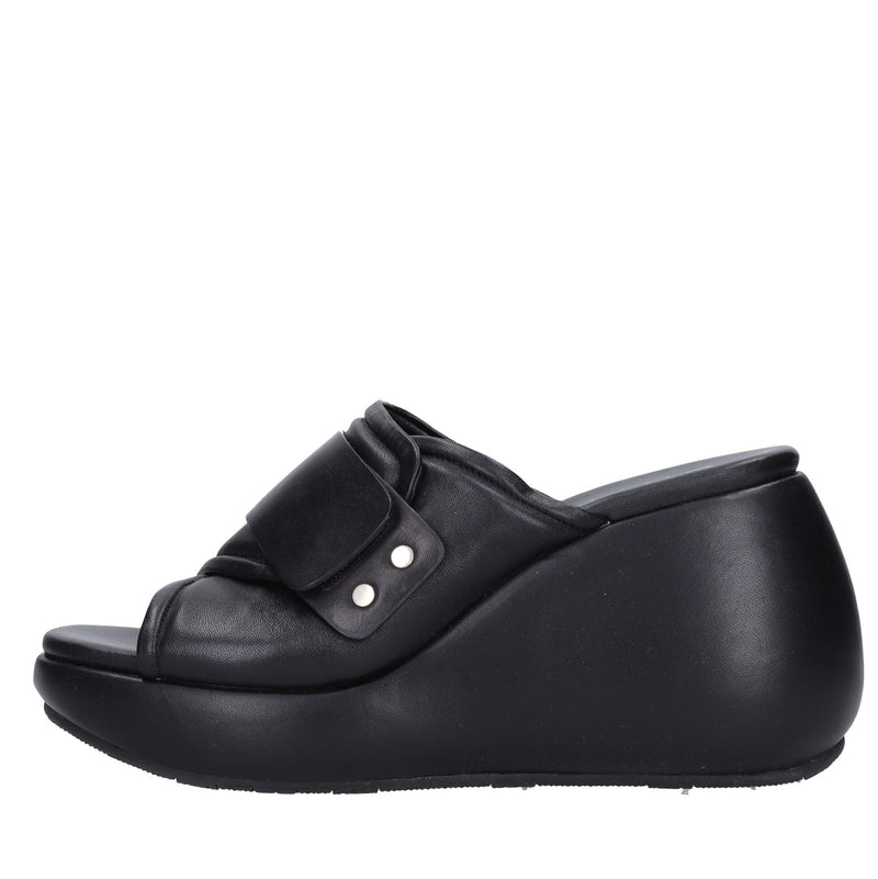 Mules Zeppa in pelle 