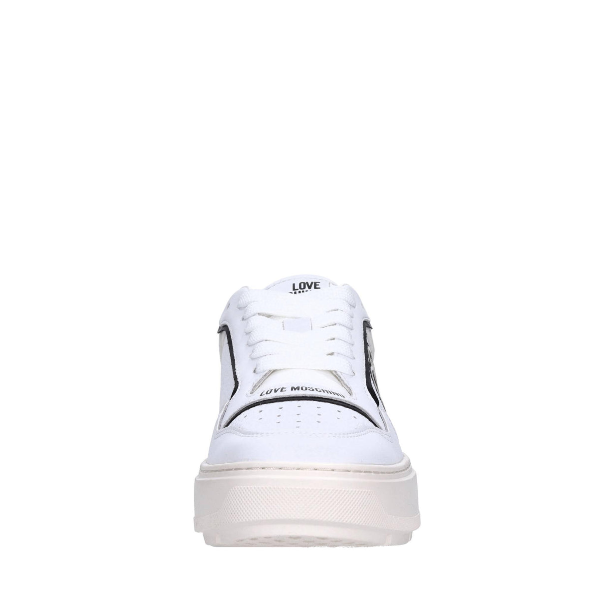 Sneakers in pelle e tessuto 