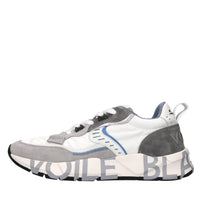 Sneakers in camoscio e tessuto 