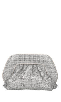 Borsa Gea in tessuto e strass 