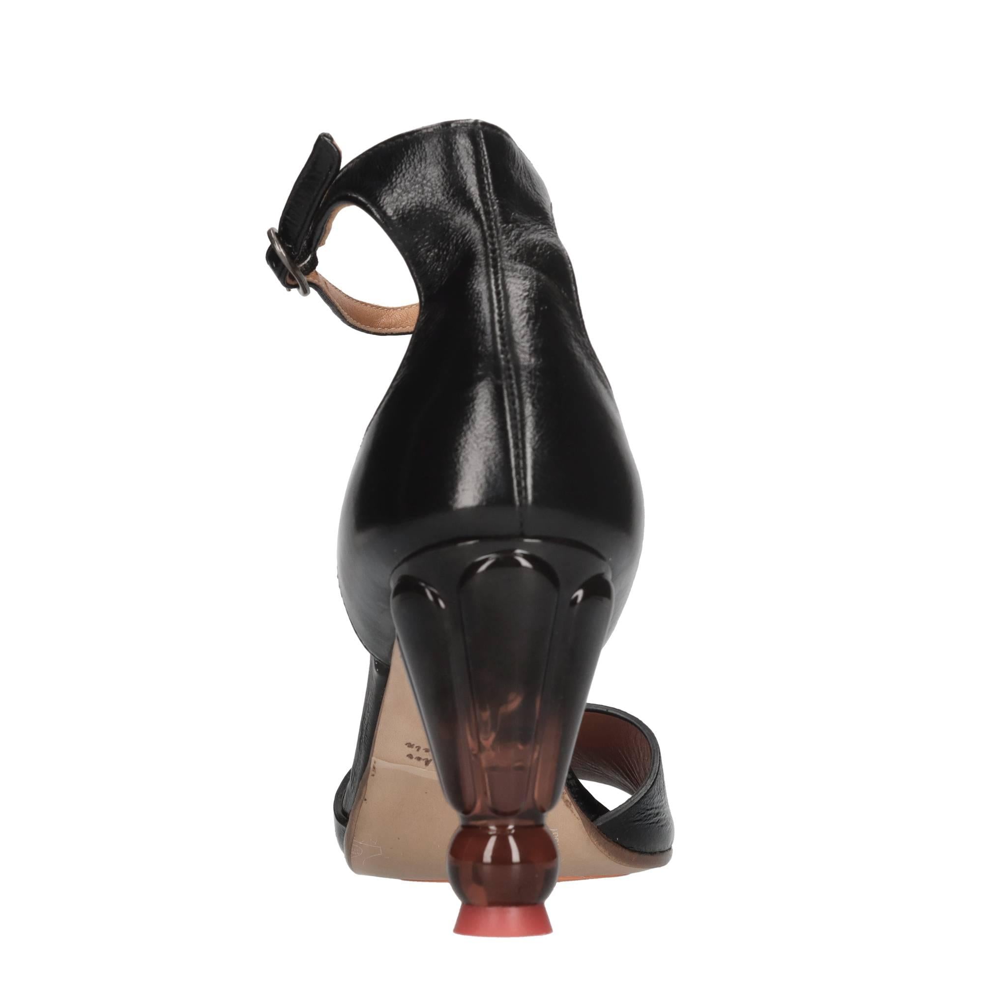 Décolleté open toe Upsala in pelle. 