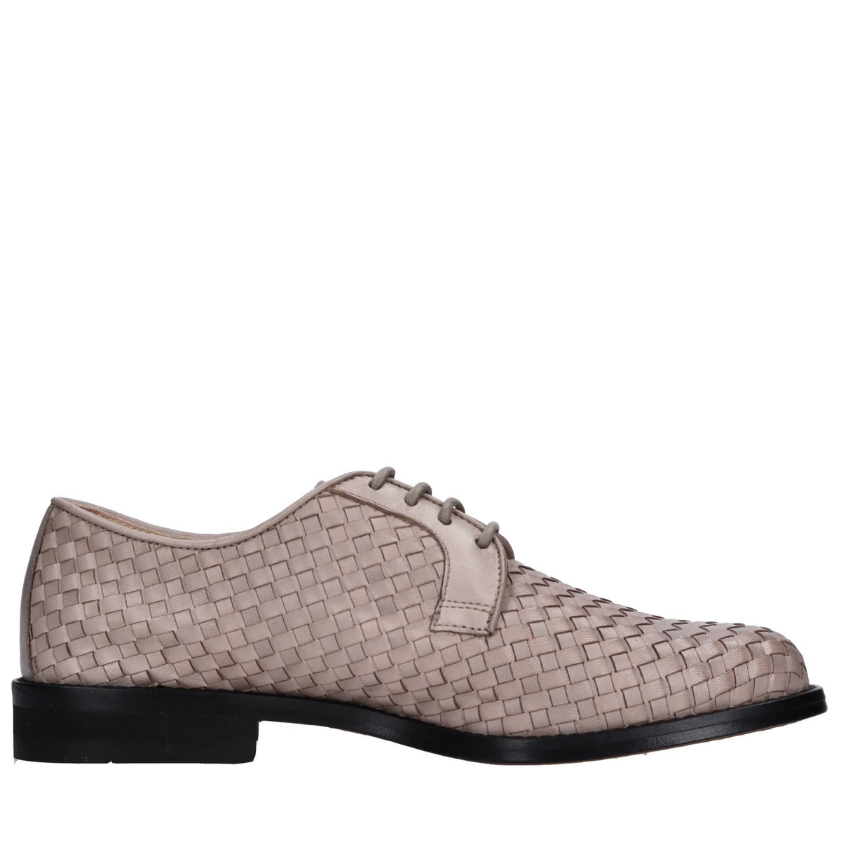 Stringate in pelle intrecciata 
