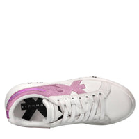 Sneakers in pelle e strass 