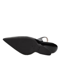 Décolleté slingback in pelle 