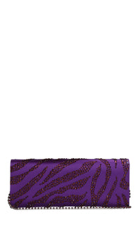 Borsa modello ENVELOPE in raso e strass 