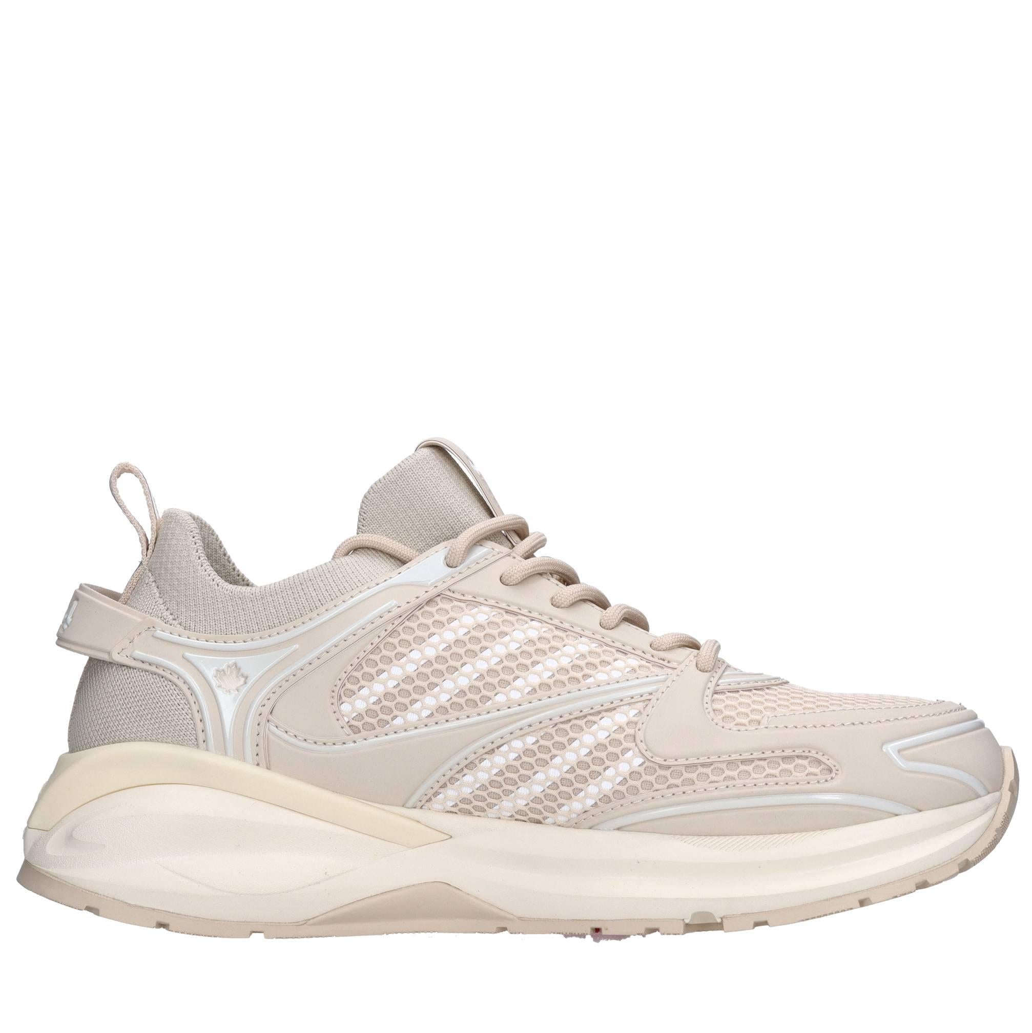 Sneakers in tessuto ed ecopelle 